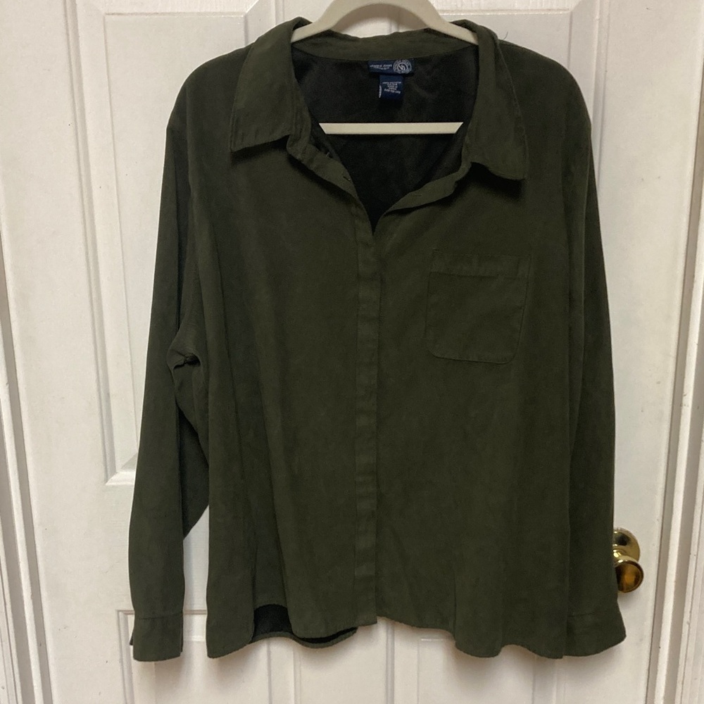 Venezia Olive Green Lightweight Shirt Jacket